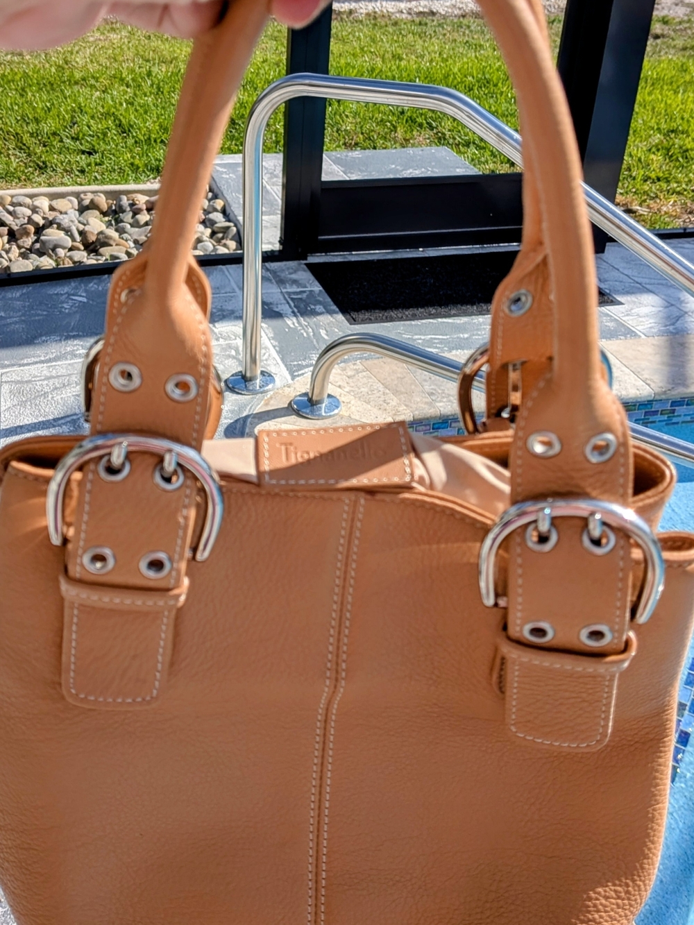 Tignanello Vintage Leather Tote Small Shoulder Bag